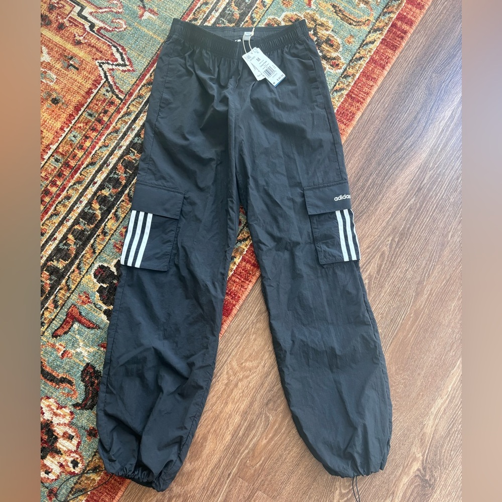 New Adidas Black Cargo Pants